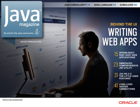 Capa Oracle Java Magazine de Janeiro/Fevereiro