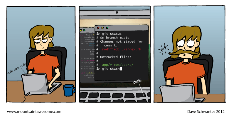 Charge git stash